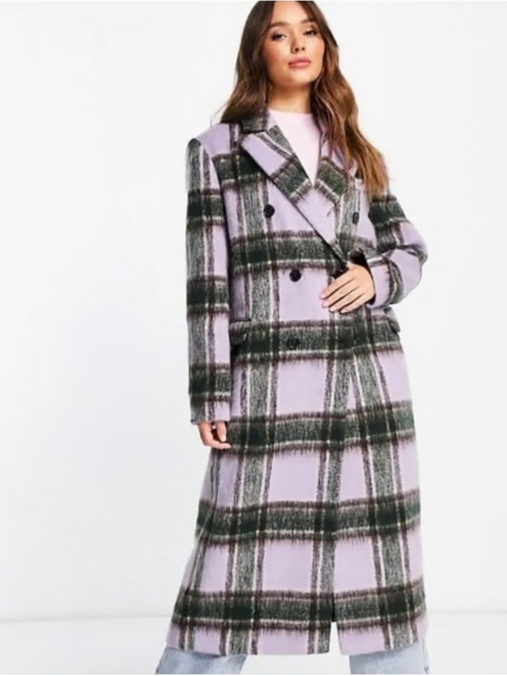 Double Breasted Coat TopShop